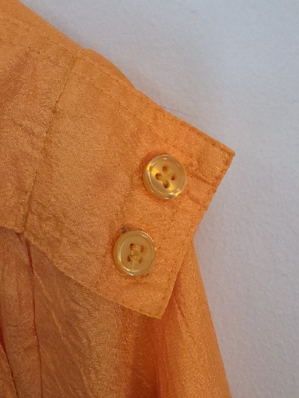 Orange Lightweight Button-Front Jacket - Picture 5 of 5